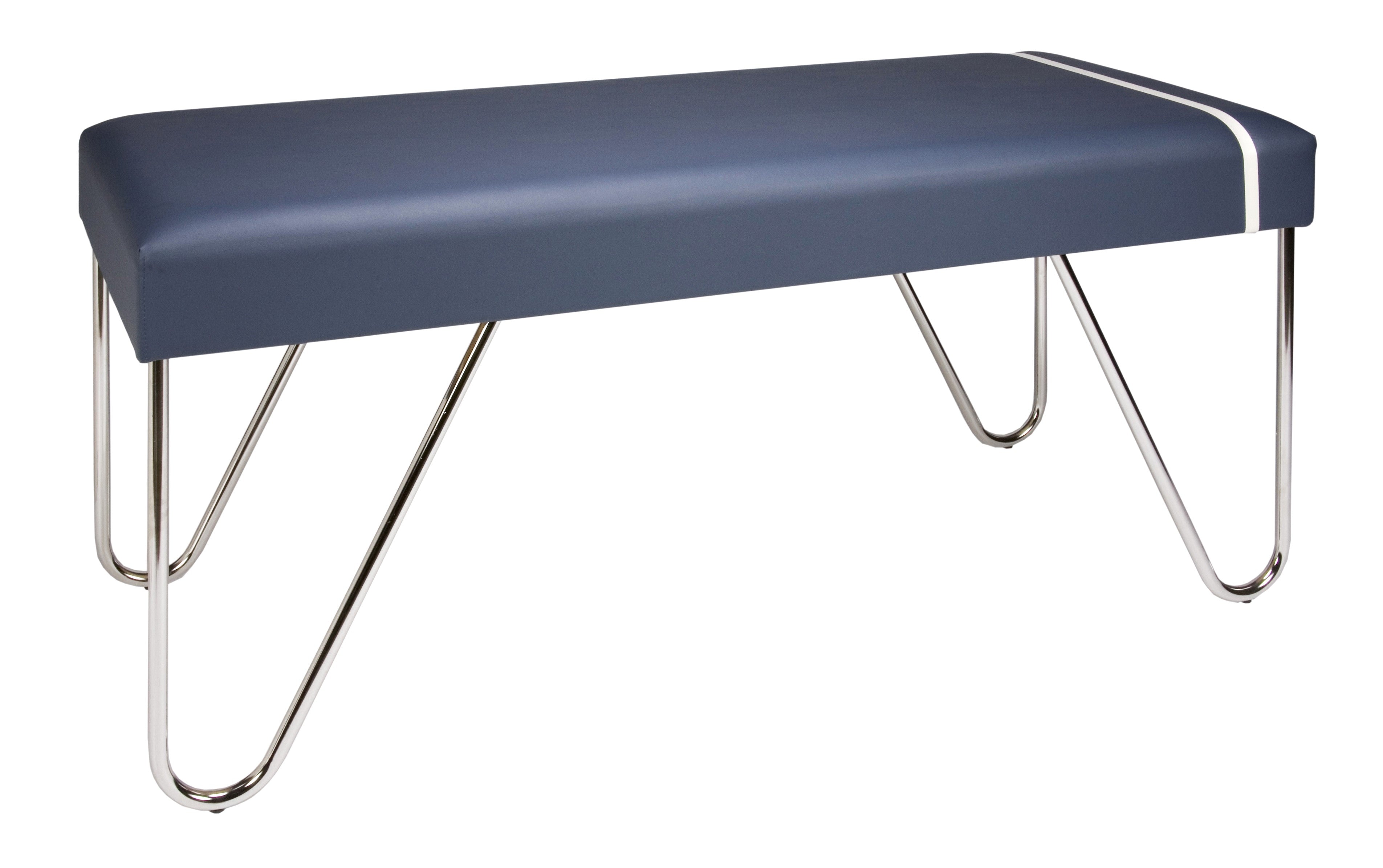 The Galaxy Mfg 1987-30 table features chrome legs and a modern, all-wood construction.