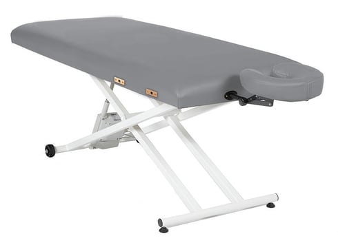 Flint Pro Basic Electric Table with white base on a white background