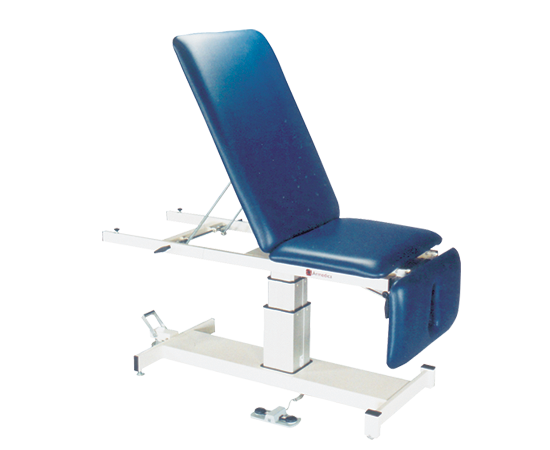 Armedica AM-SP 350 three-section treatment table with fixed center section, metal base.
