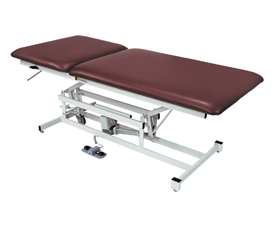 Armedica AM-240 Bo-Bath 40" Two Section Table with heavy-duty vinyl and burgundy padding.