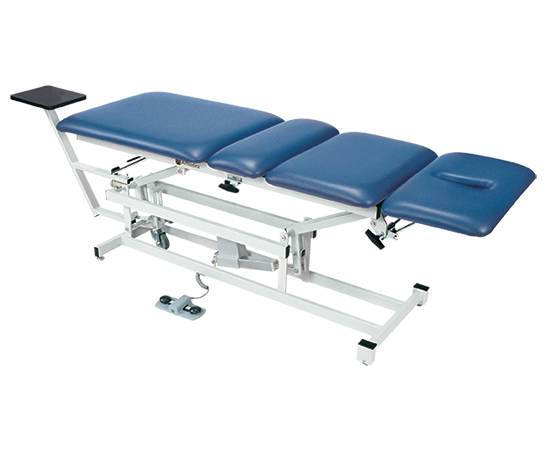 Armedica AM-400 Traction Table features a four-section top and high-density foam cushioning.