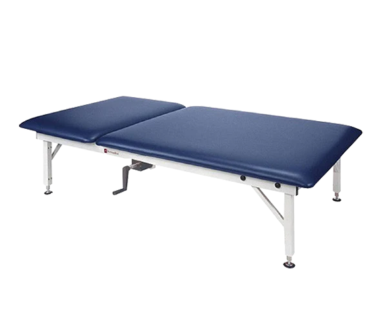 Armedica AM-643 4' mat table with steel frame and manual adjustable backrest.