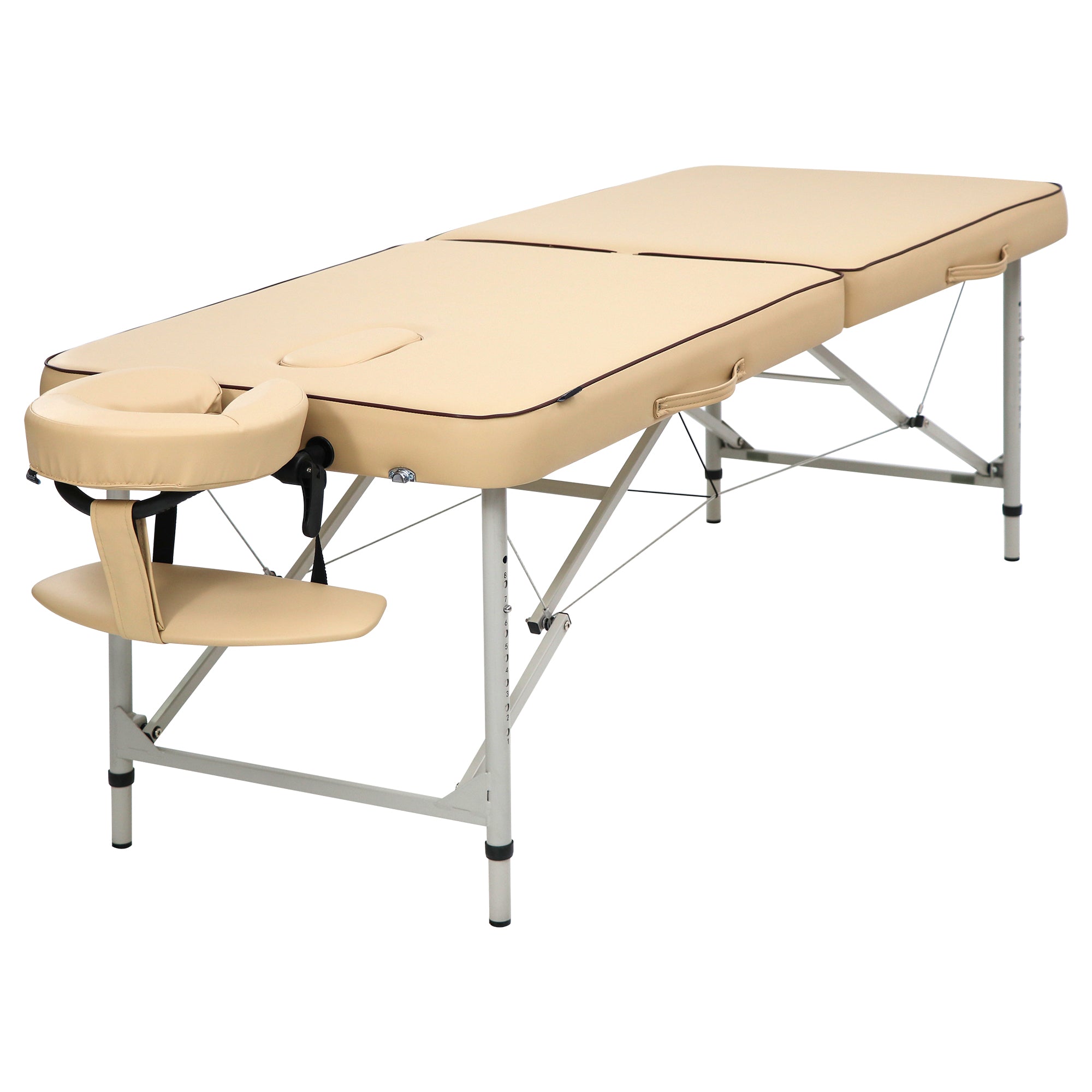 Master Massage Breeze lightweight aluminum portable massage table package with face cradle.