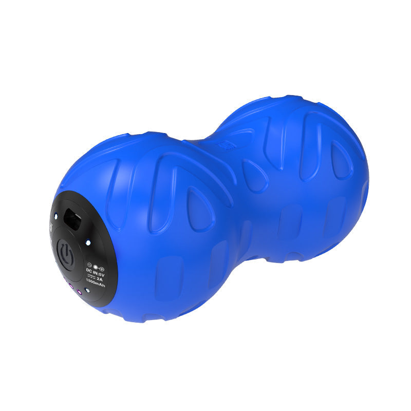 Master Massage Clinton Vibration Peanut Massage Ball for Deep Tissue Massage Blue