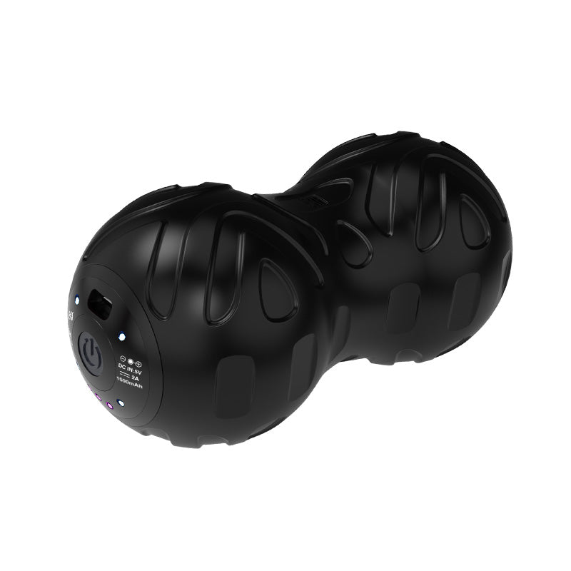 Master Massage Clinton Vibration Peanut Massage Ball for Deep Tissue Massage Black