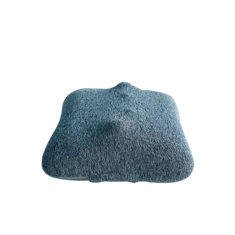 Grey Blue Master Massage Bravo Shiatsu 4D Kneading Deep Tissue Massage Throw Pillow on a white background