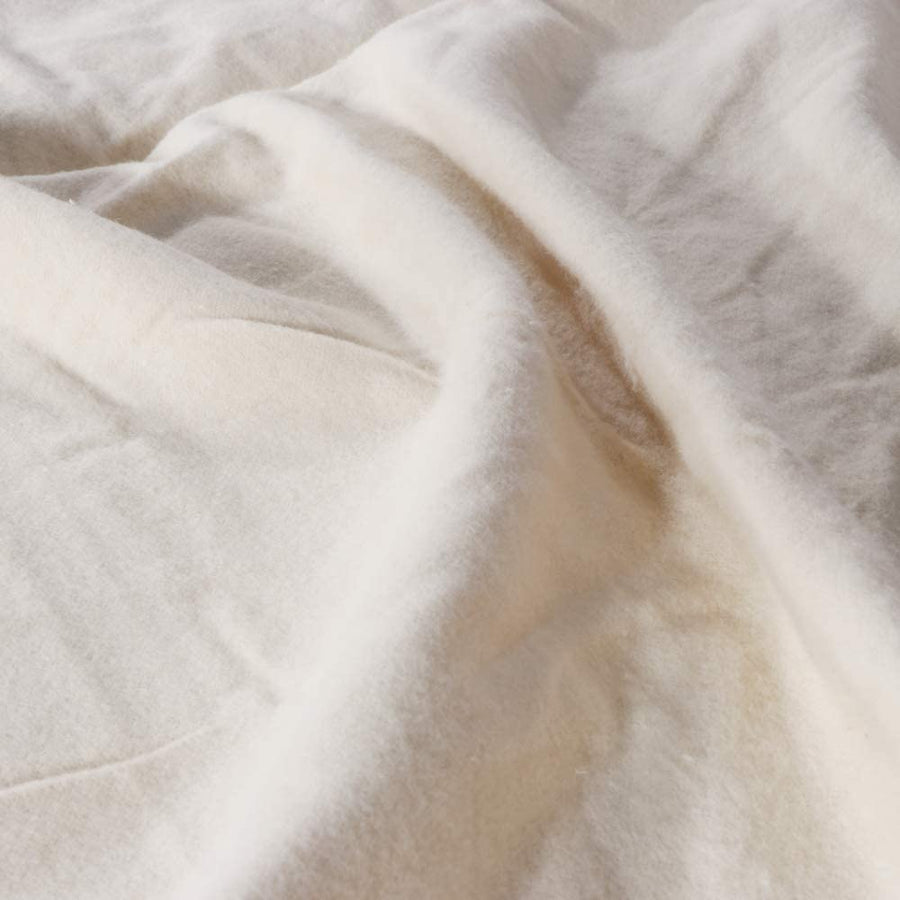 Close-up of soft, beige fabric texture