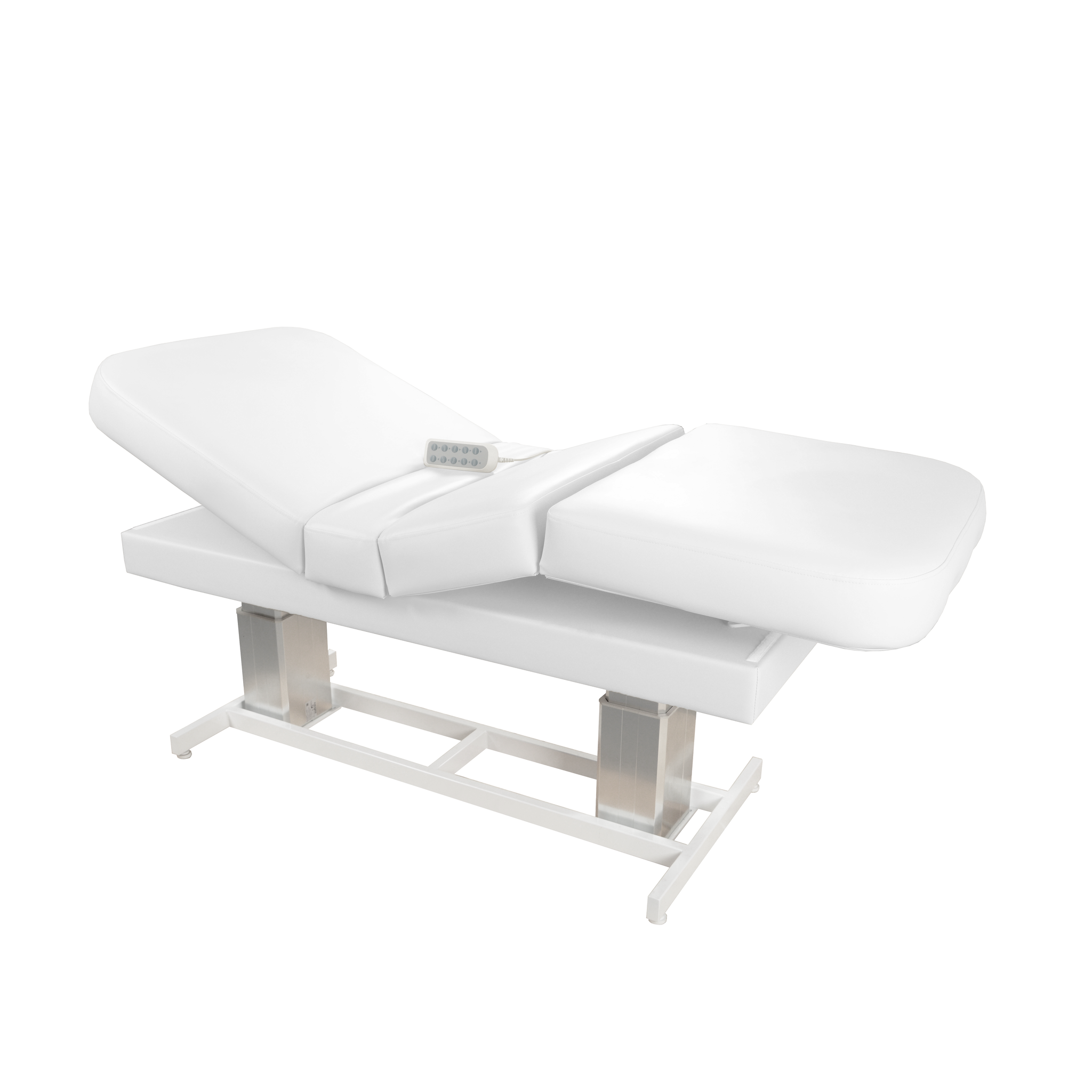 TouchAmerica ATLAS CLASSIC Treatment Table with adjustable pedestals and control panel.