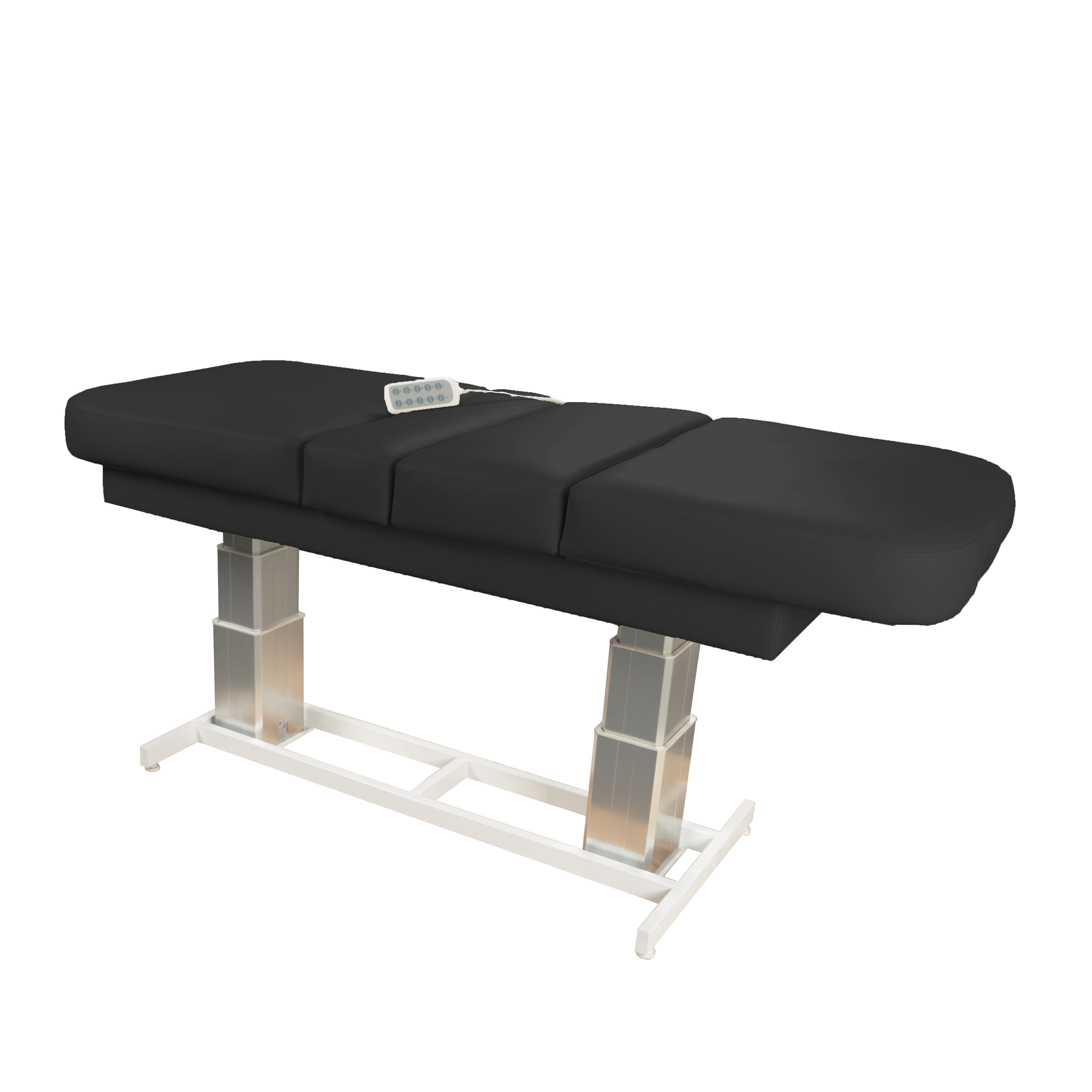 TouchAmerica ATLAS CLASSIC Treatment Table with adjustable pedestals and remote control.
