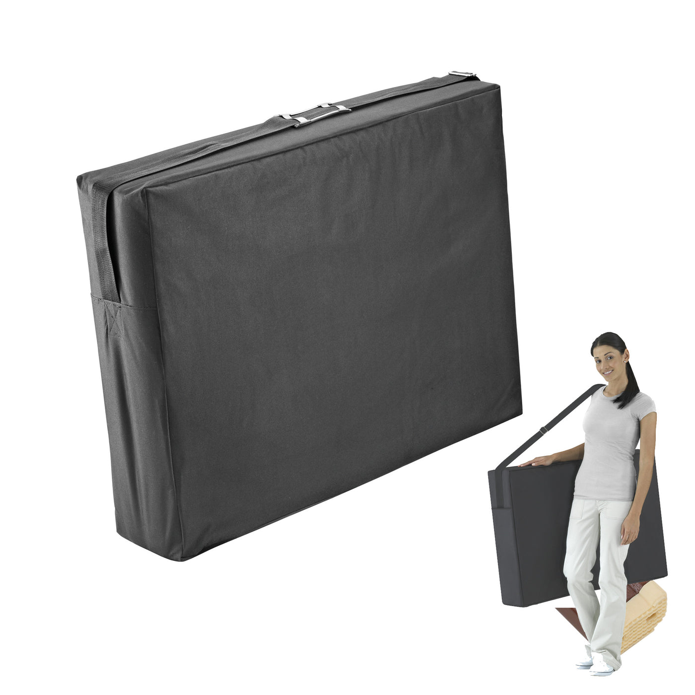 Master Massage ARGO cream case with handles, perfect for carrying your portable massage table.