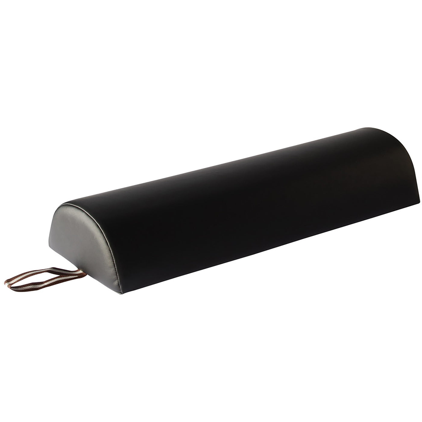 Master Massage Large 6" Semi-Round Bolster Black