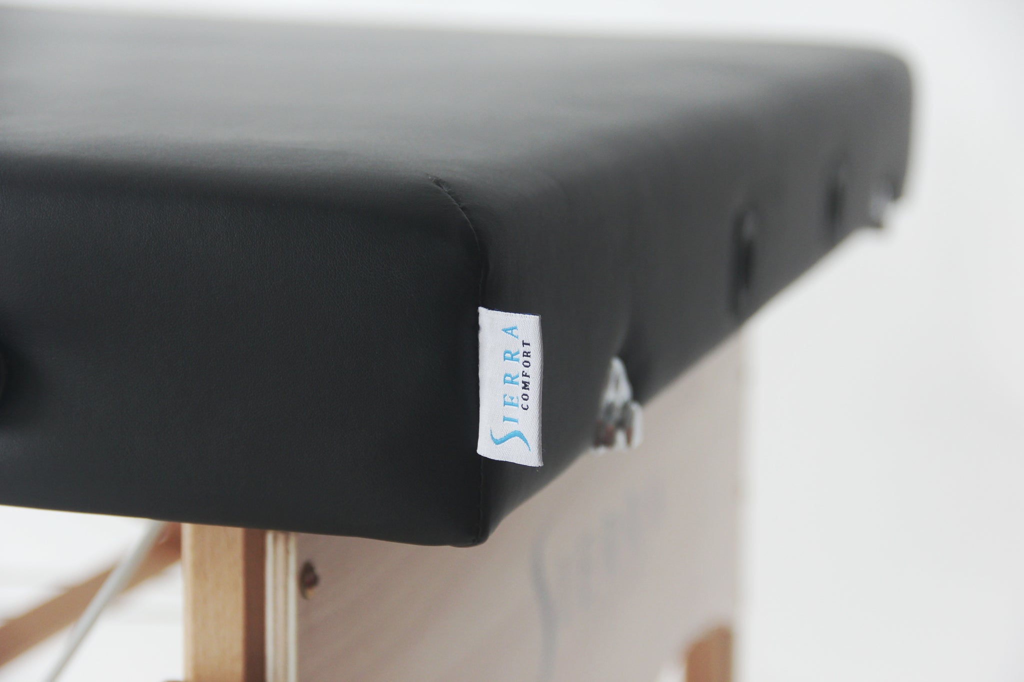 Close-up of Sierra Comfort Standard Wide Portable Massage Table