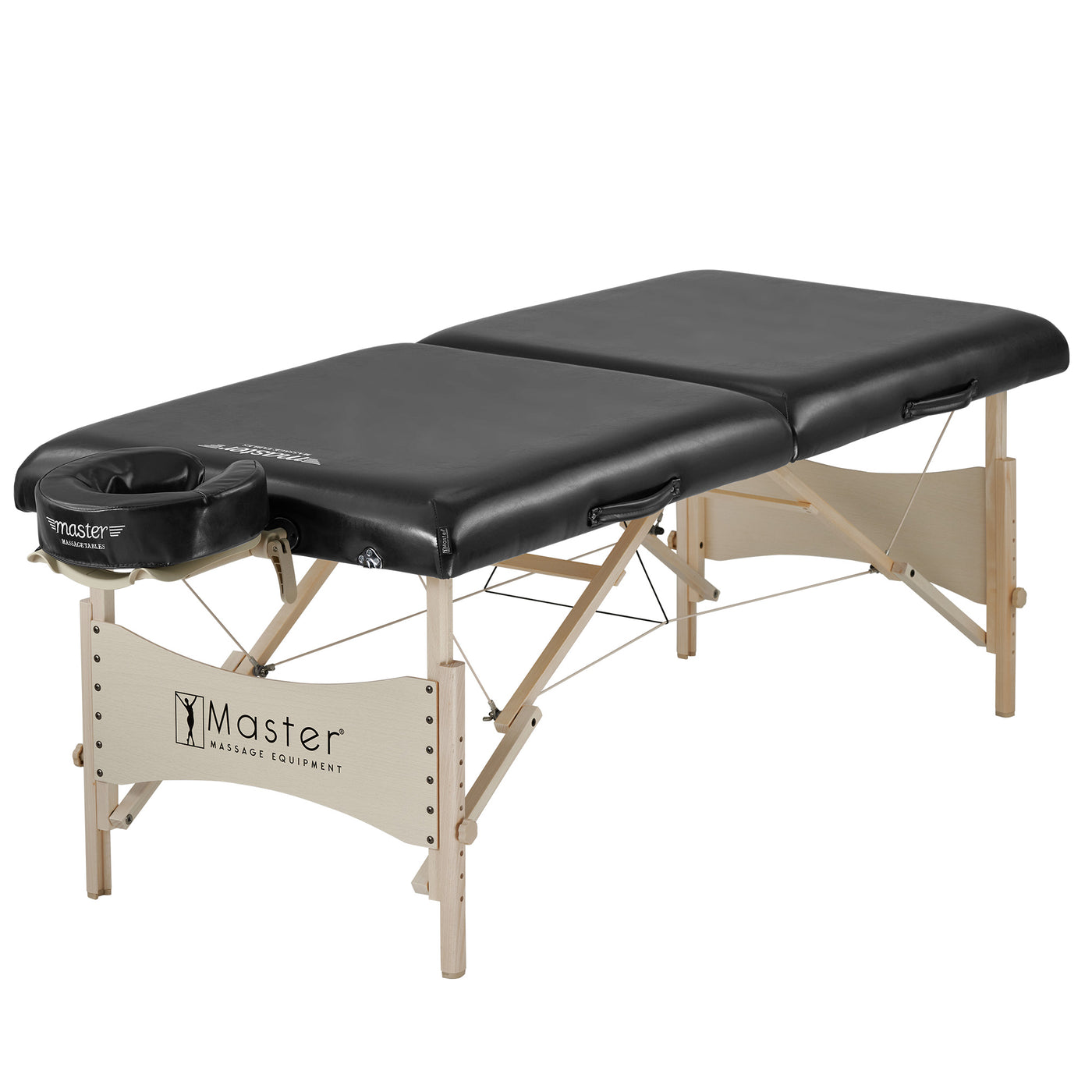 Master Massage BALBOA portable table with wood legs and adjustable face cradle for comfort.