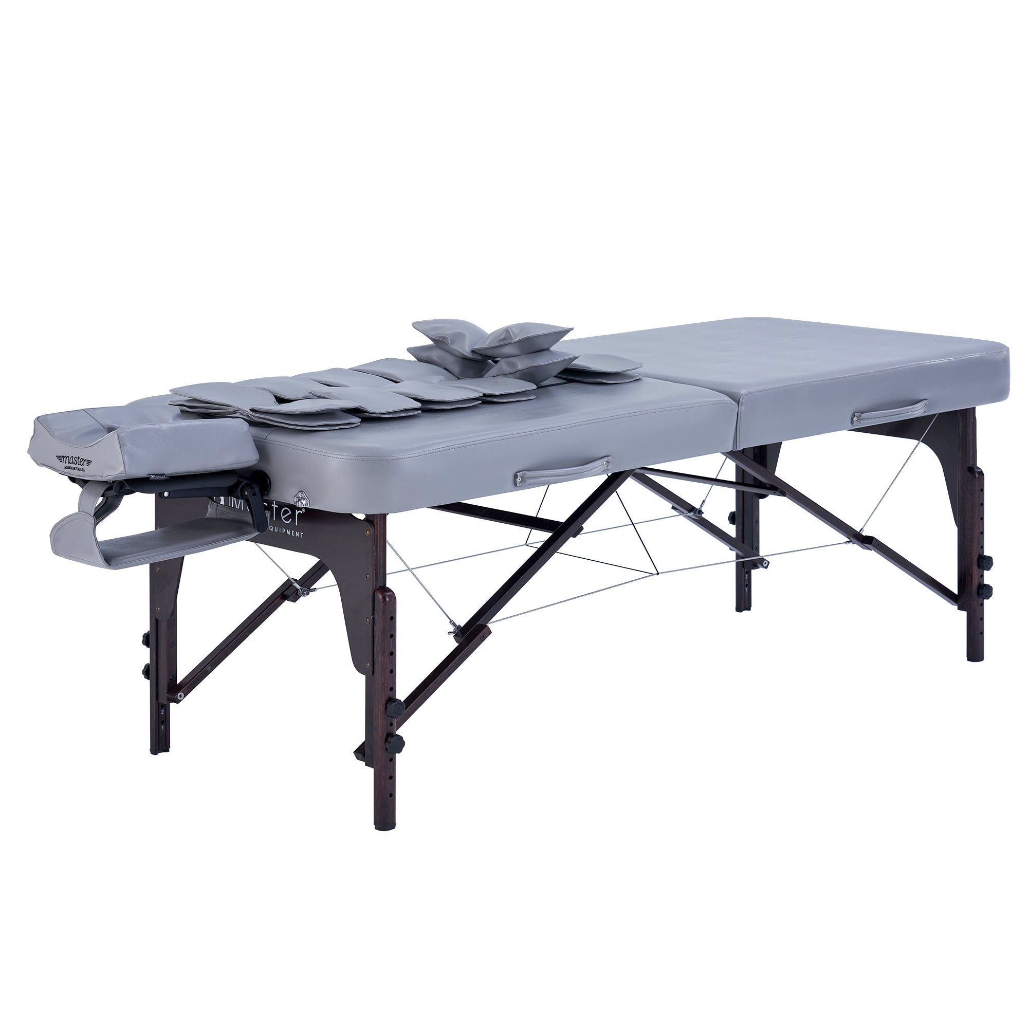 Master Massage BRISTOL Airwave Table with face cradle, adjustable cushions for full-body comfort.