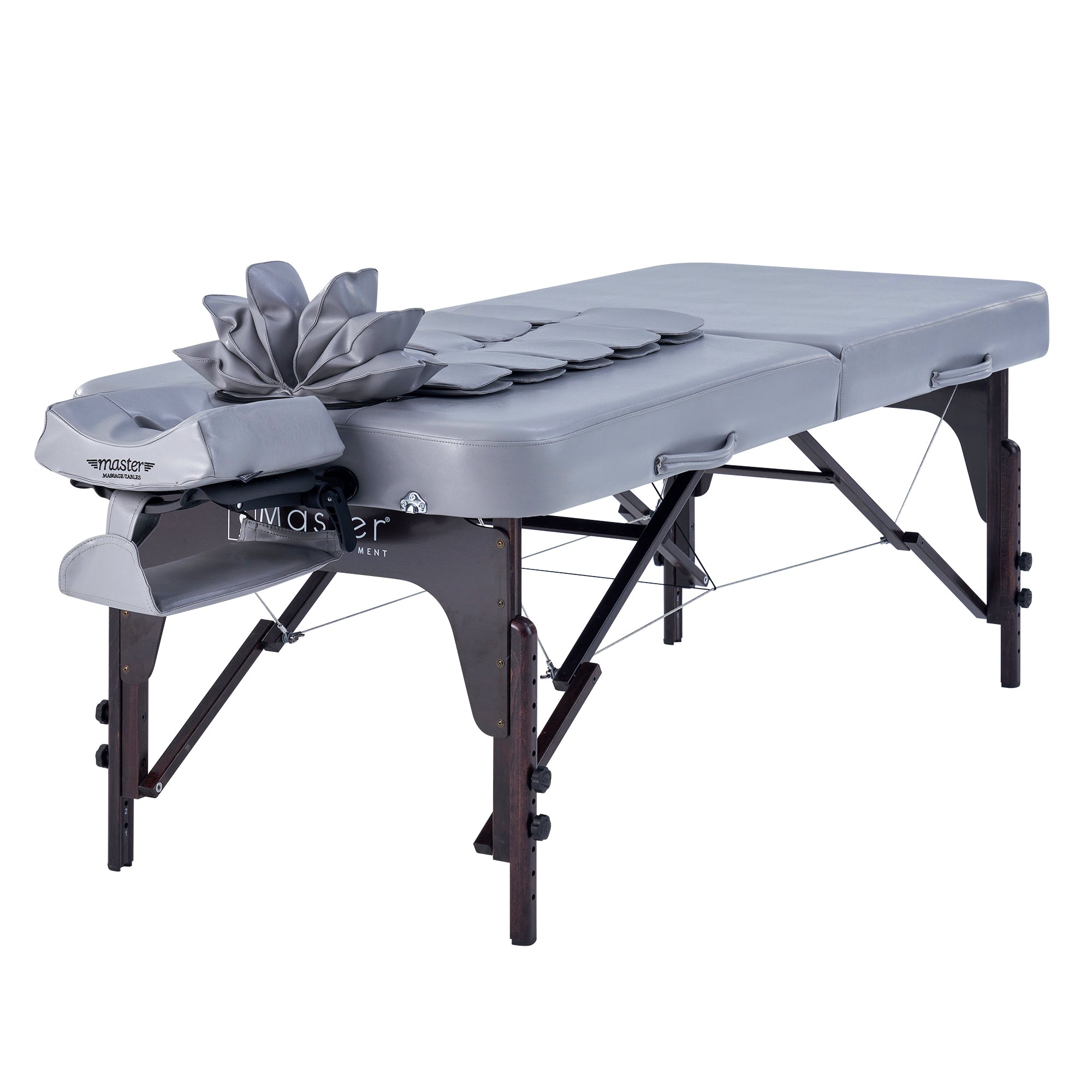Master Massage BRISTOL Airwave Table with face cradle, armrests, and airbag massage tech.