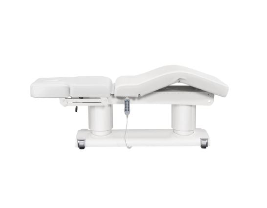 DIR Luxi 4 Motors Medical Spa Treatment Table shown in side view, remote adjustable.