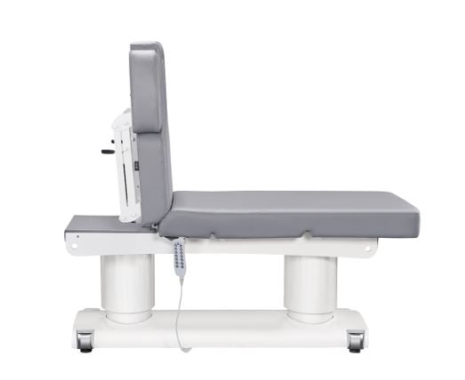 DIR Luxi 4 Motors spa table in gray with adjustable backrest and remote control.