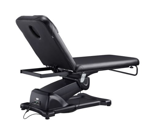 Serenity Electric Treatment Table DIR by DIR—black, remote controlled, ideal for spa treatments.
