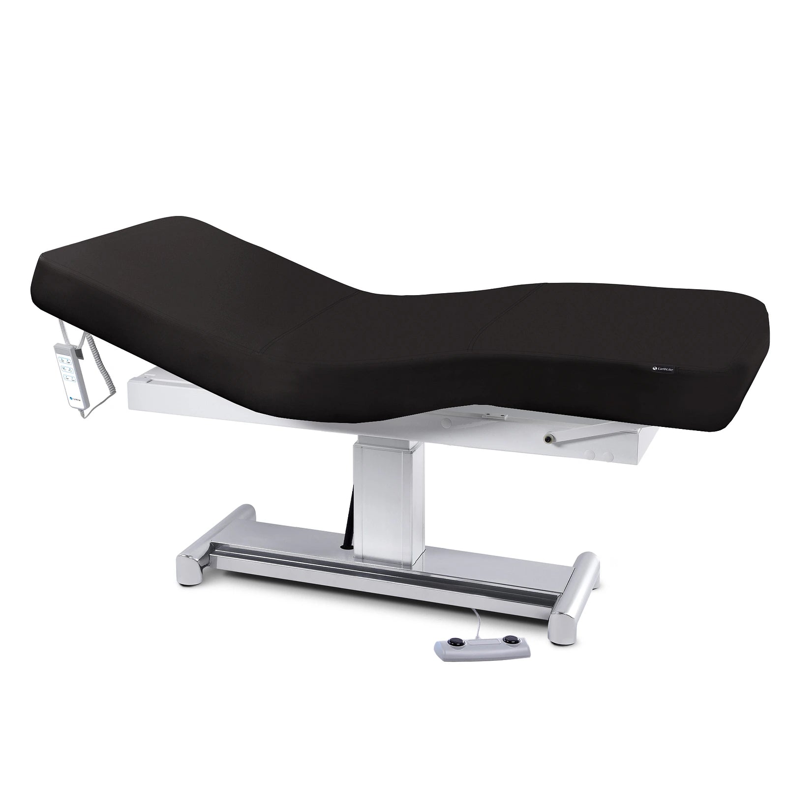 EarthLite EVEREST LX Salon Treatment Table with Comfort-Flex PU and remote on white background.