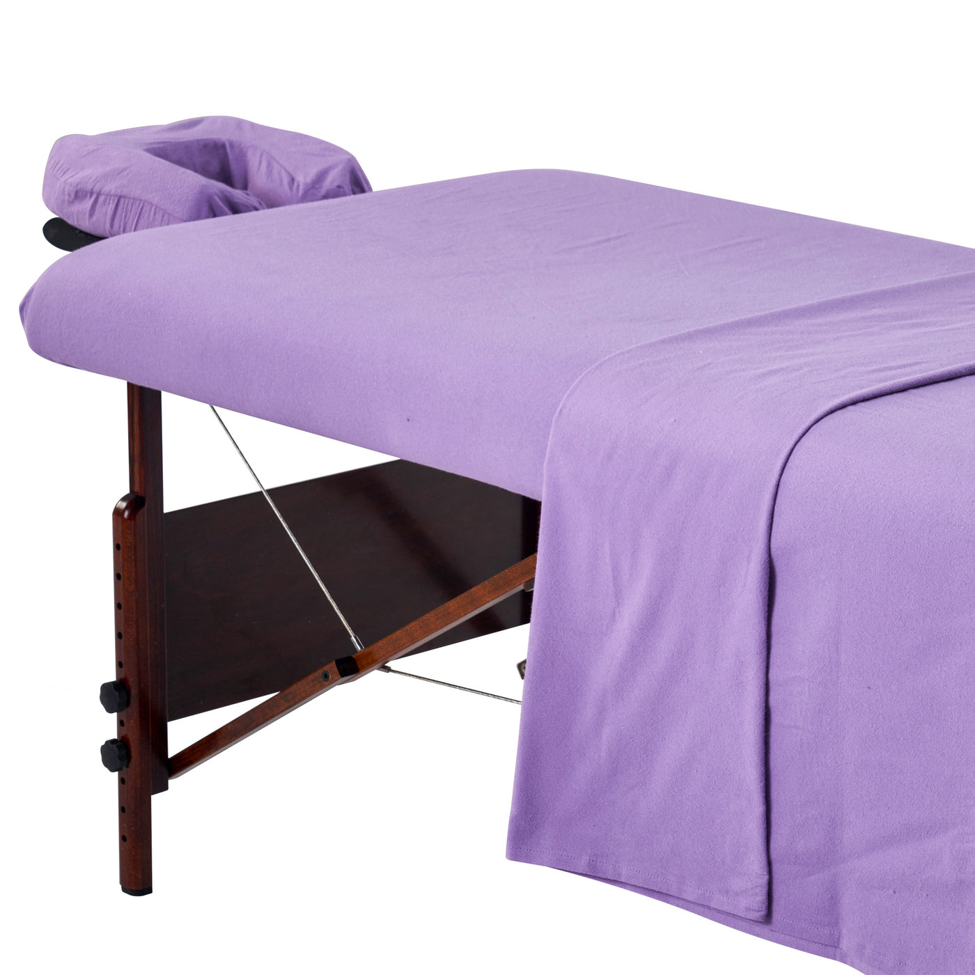Purple Master Massage DELUXE Table Flannel 3 Piece Sheet Set