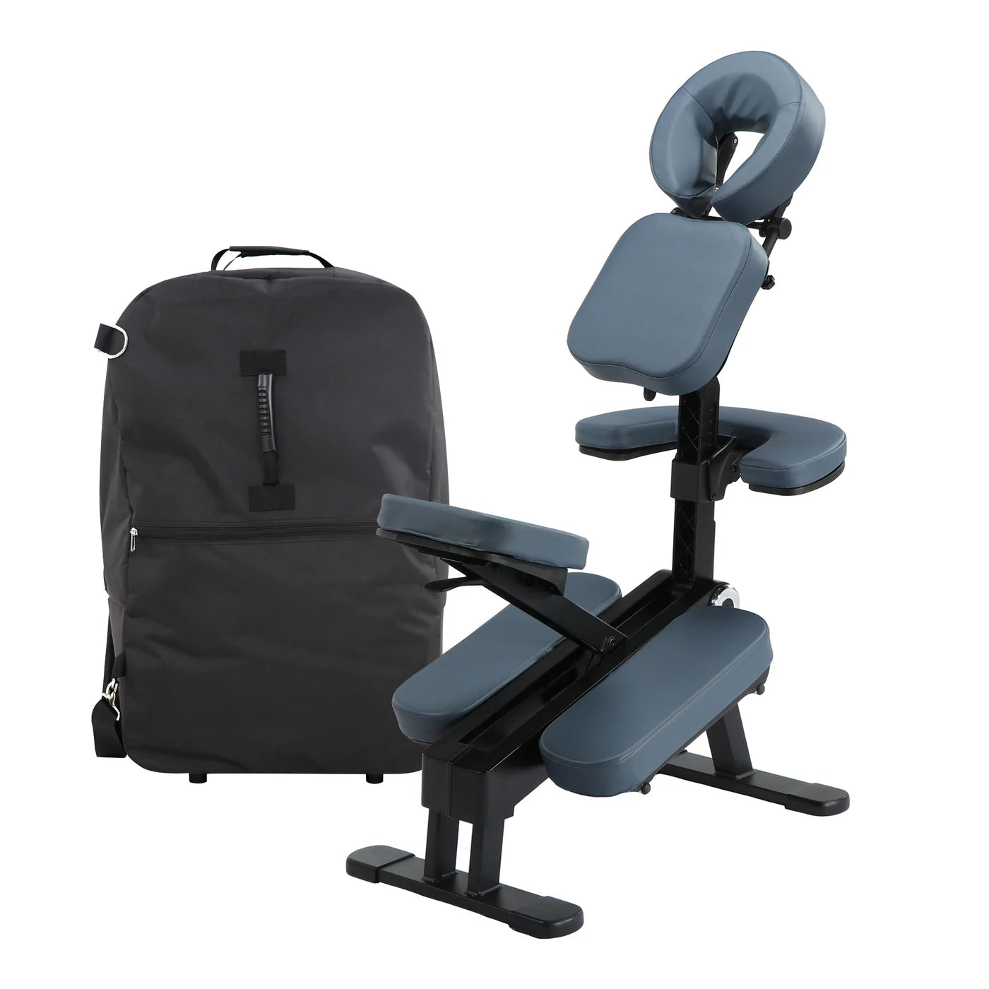 Master Massage Gymlane Chair: lightweight, ergonomic, with adjustable pads and carrying case.
