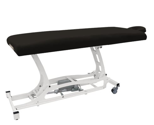 Hands Free Basic Massage table with black cushion on a white background