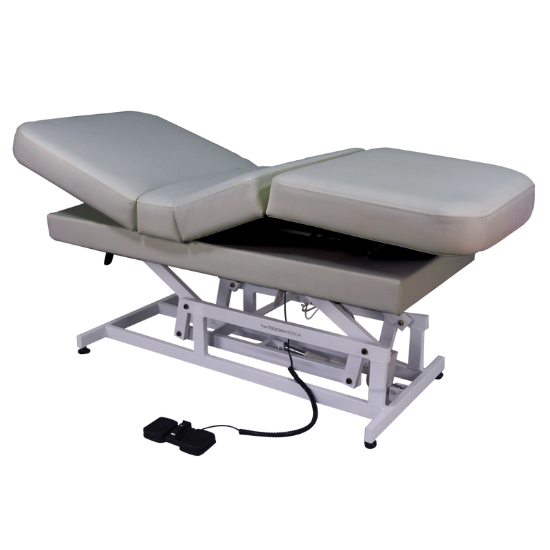 TouchAmerica HILO MULTIPRO ADA electric exam and spa table with foot pedal.