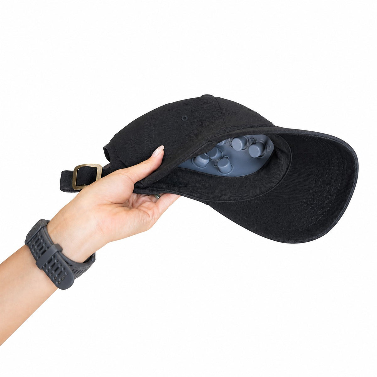 Hisooth Foldable Soft Touch Scalp Massager with Laser Light Therapy