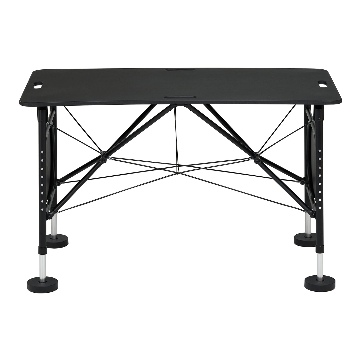 Master Massage MARS SPORT portable table with metal legs and bars, shown from the front.