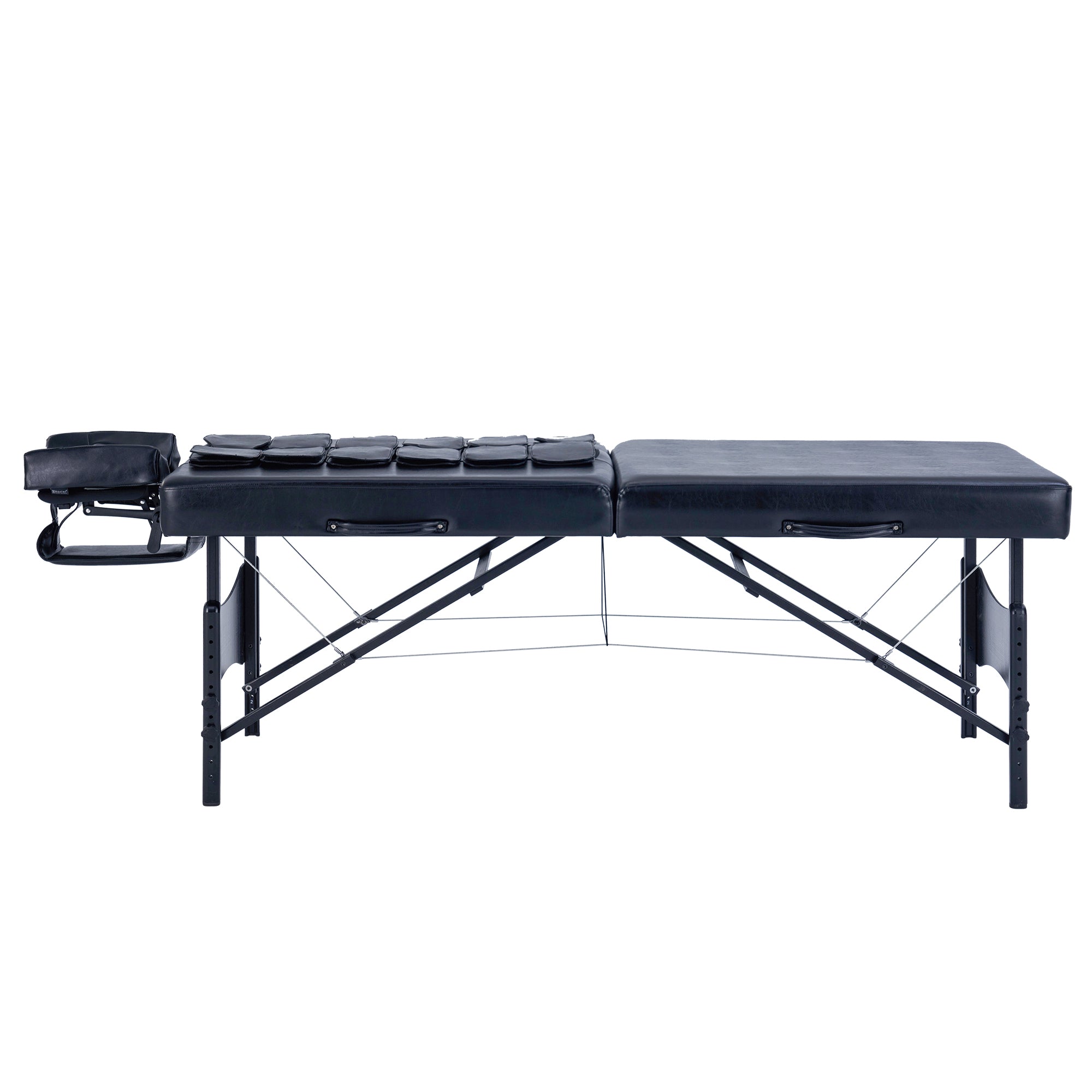 Master Massage MONACO Airwave table with adjustable legs for full-body massage and comfort.