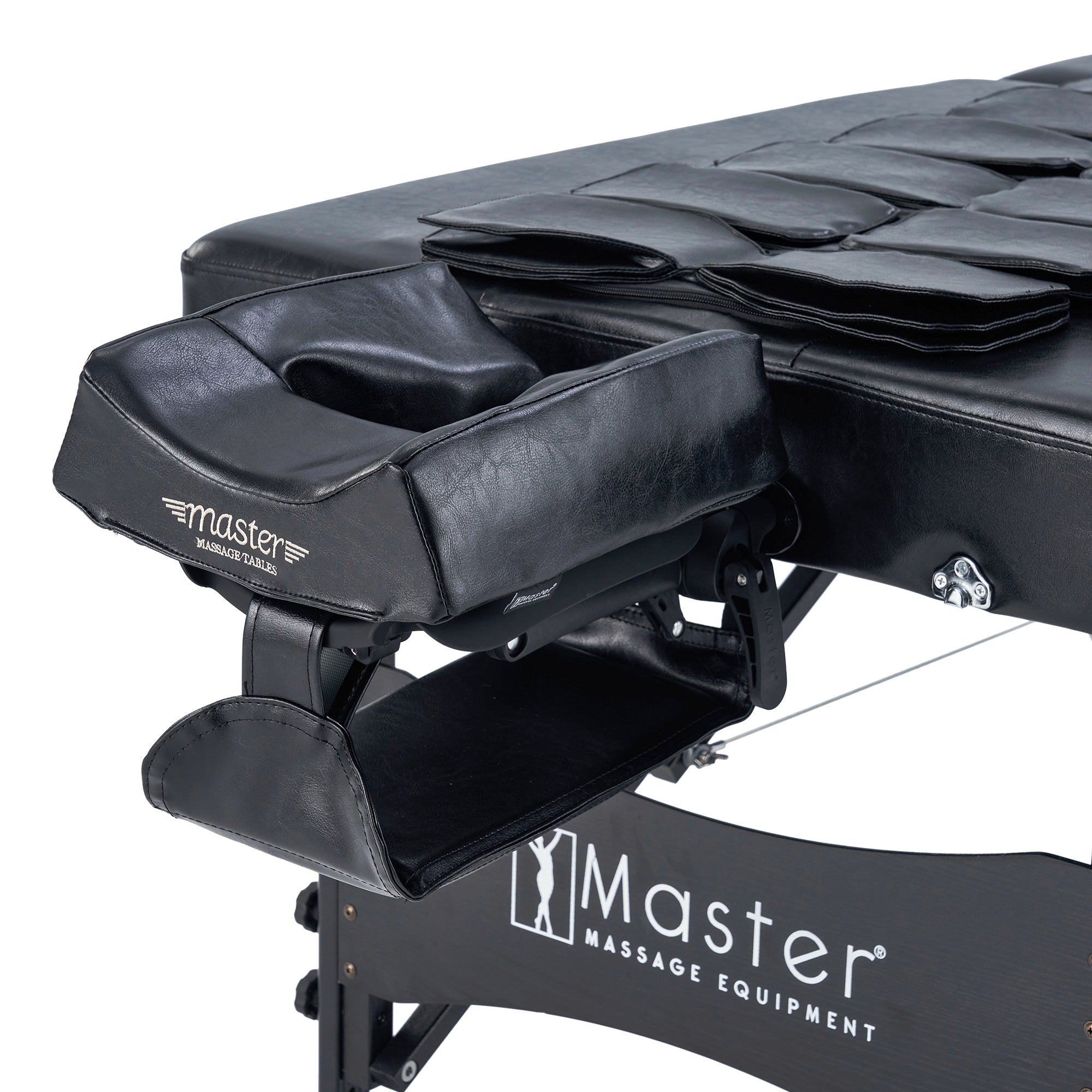 Master Massage MONACO Airwave portable table with adjustable face cradle for full-body comfort.