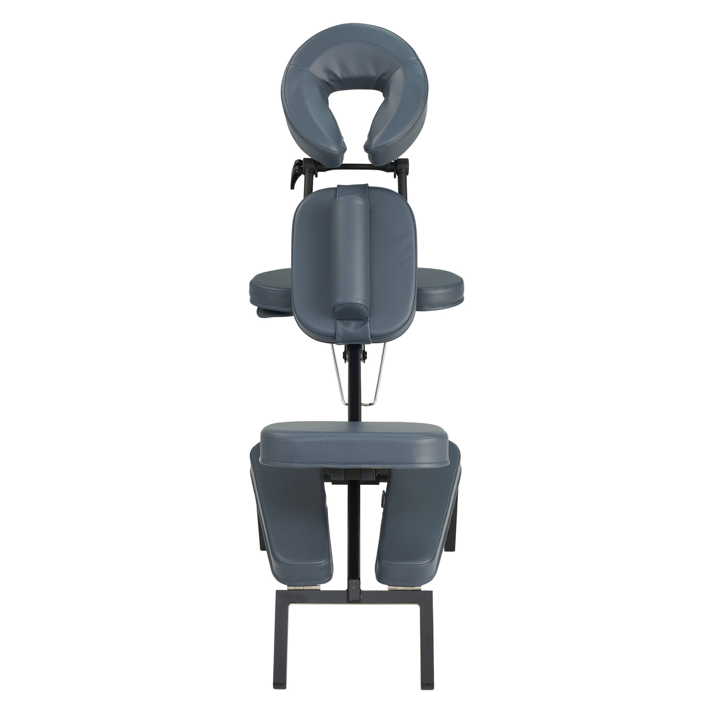 Master Massage PROFESSIONAL Portable Massage Chair, padded supports & metal frame, front view.