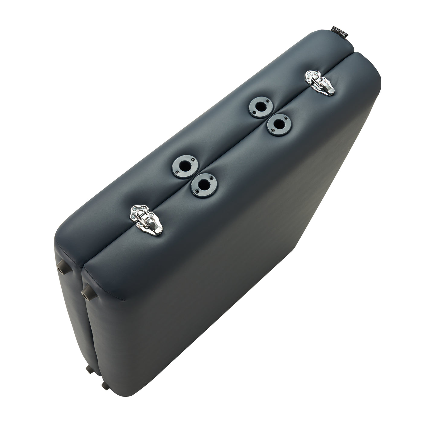 Master Massage NEWPORT portable massage table with metal latches, adjustable face cradle, top view.