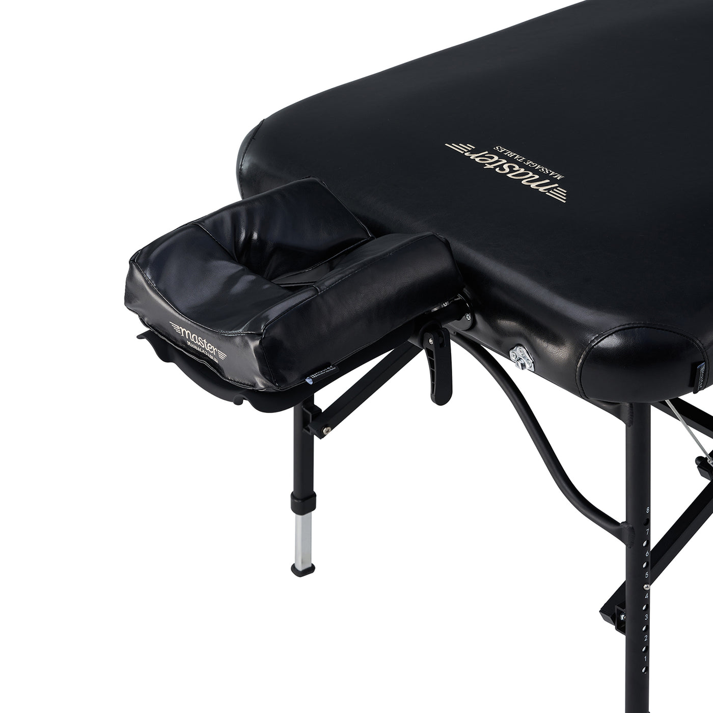 Master Massage StratoMaster Air table with NanoSkin upholstery and adjustable face cradle.