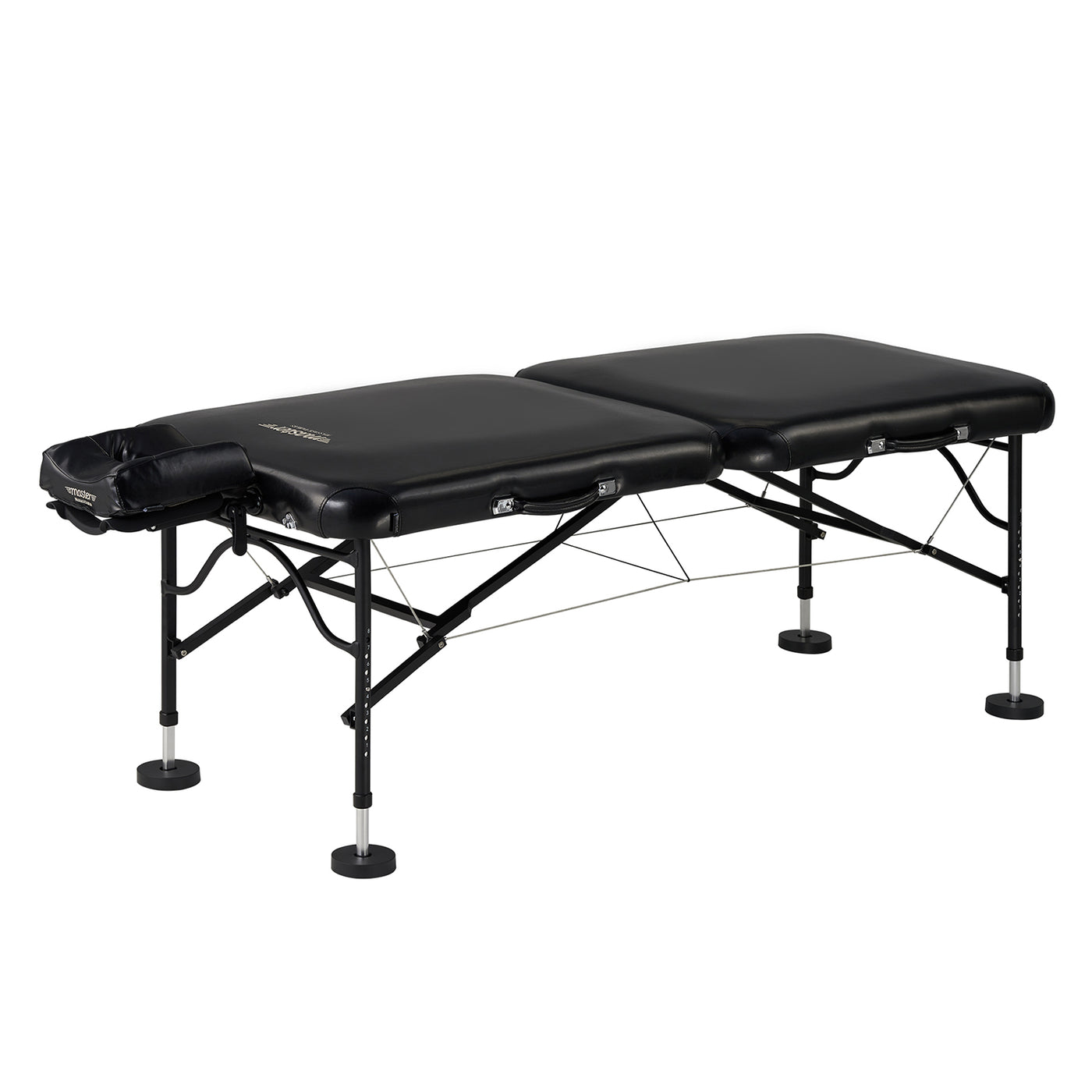 Master Massage STRATOMASTER AIR portable table with NanoSkin upholstery and face cradle.