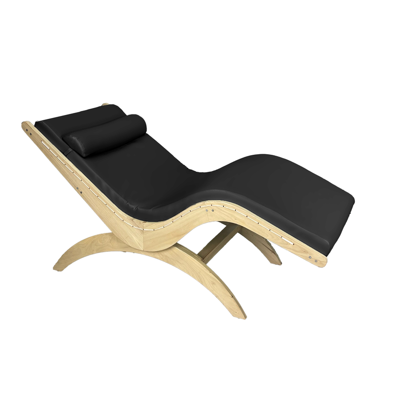 TouchAmerica Touch America S-Lounge with Sound Journey RX with black cushion and headrest shown.