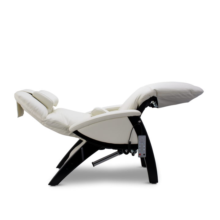 Svago ZGR Zero Gravity Recliner with headrest and armrests, side profile on white background.