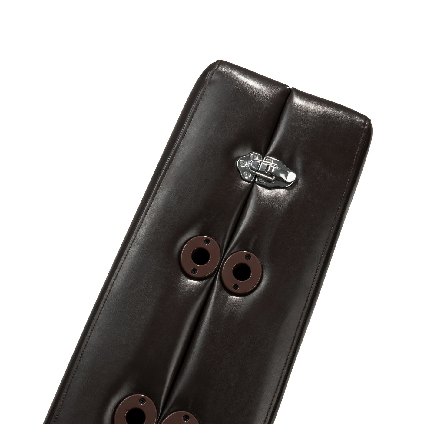 Master Massage SUPREME LX portable table cushion with face cradle and metal clasp, dark brown.