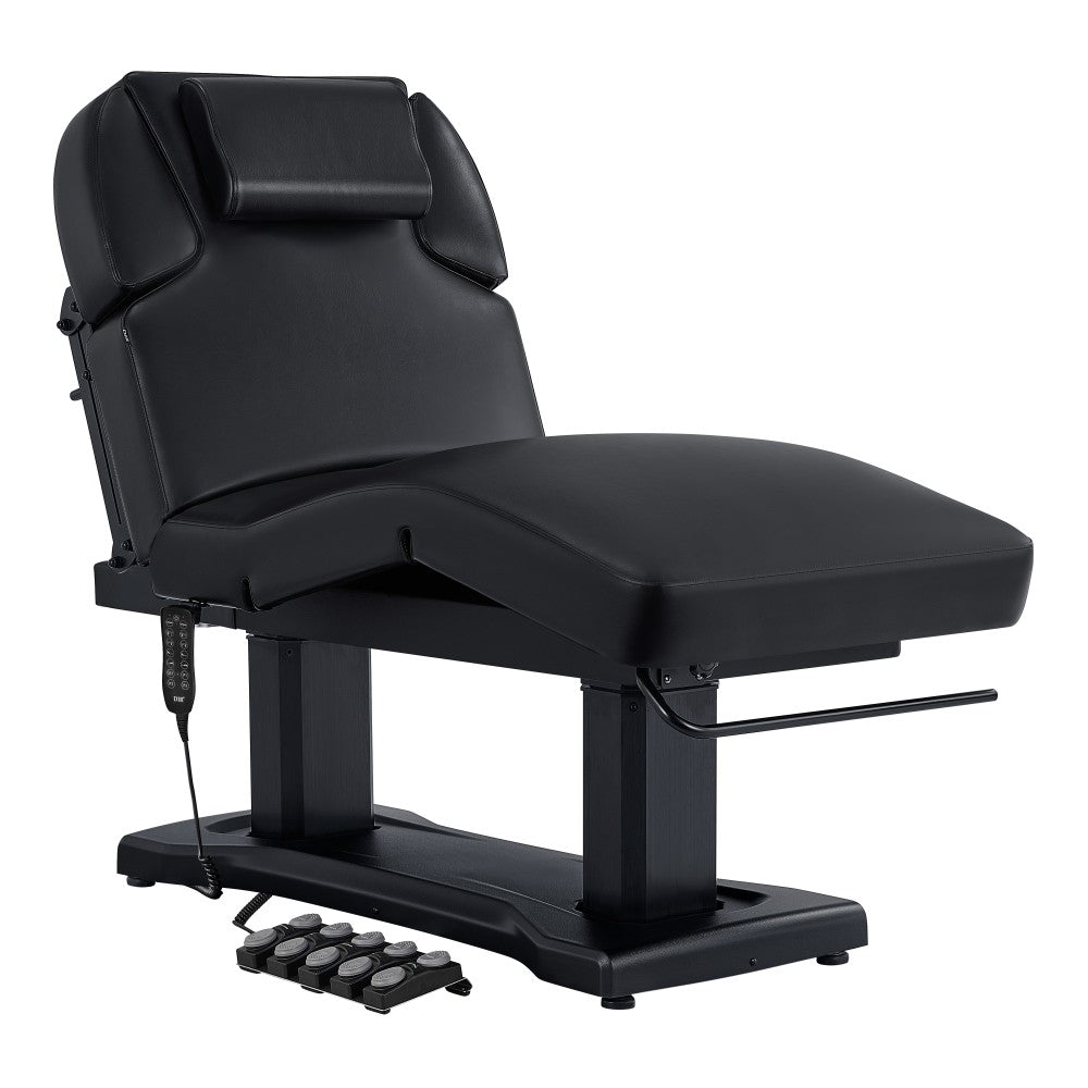 Black Tranquility 4 Motors Electric Medical Spa Treatment Table DIR on a white background