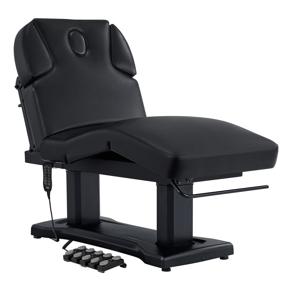 Black Tranquility 4 Motors Electric Medical Spa Treatment Table on a white background