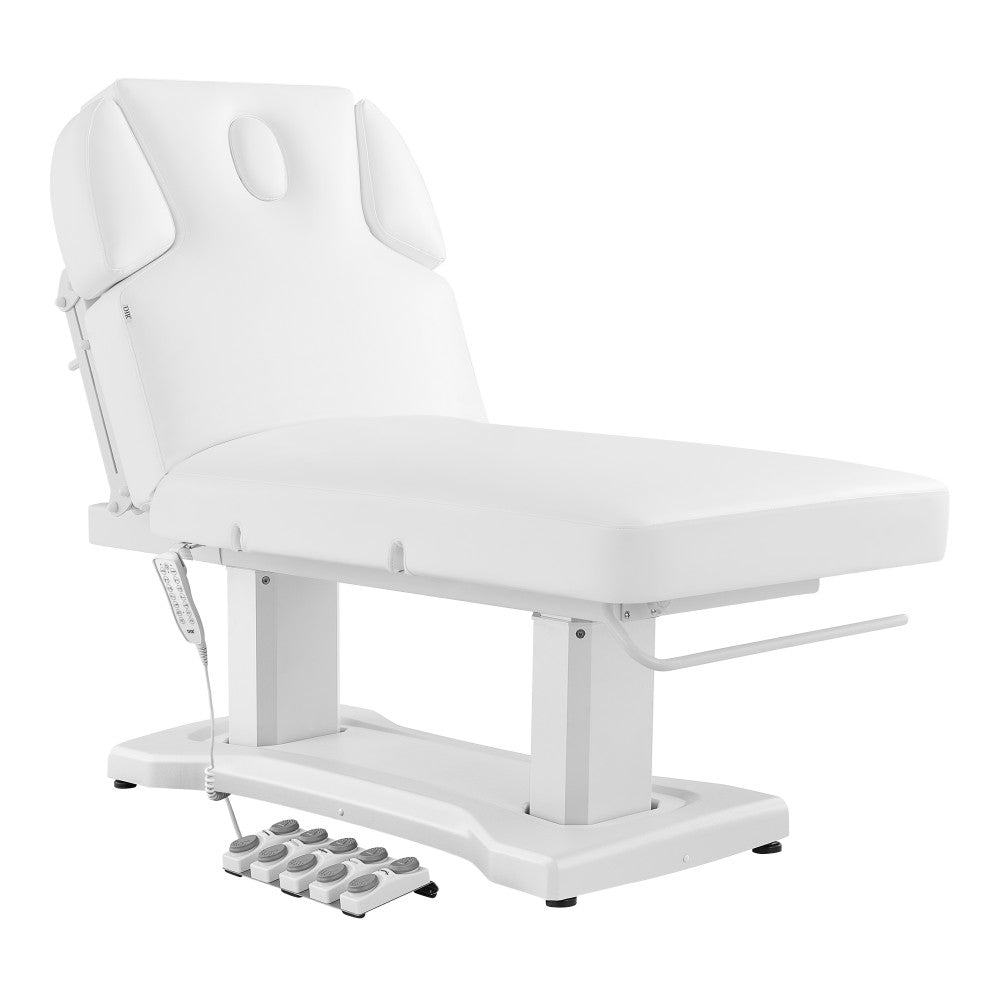White Tranquility 4 Motors Electric Medical Spa Treatment Table with adjustable features on a white background