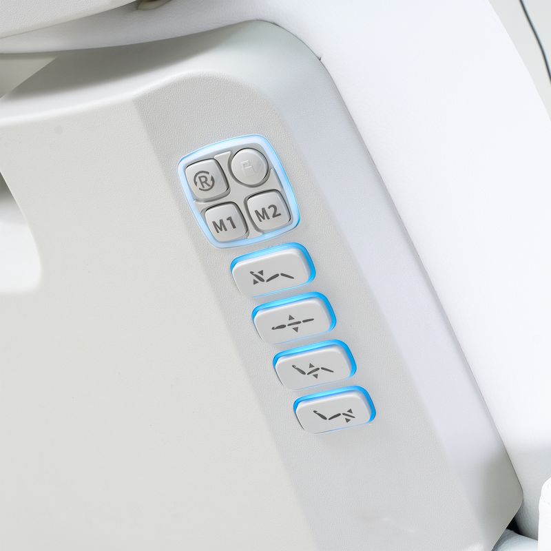 Close-up of the Silverfox America 2246EBN Electric Massage Chair control panel.