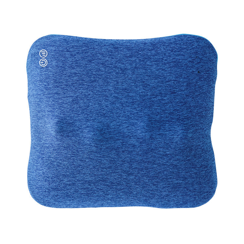 Blue Master Massage Bravo Shiatsu 4D Kneading Deep Tissue Massage Throw Pillow on a white background