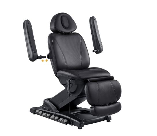 Apollo II Electric Beauty Bed with Thermo Heat by DIR, adjustable with armrests and leg support.