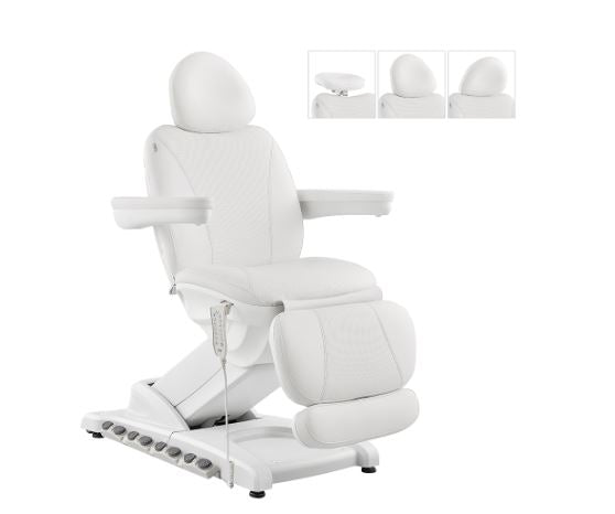 DIR Apollo II electric beauty bed with thermo heat, adjustable footrest, armrests, remote.