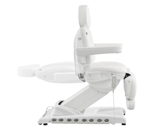 DIR Apollo II Electric Beauty Bed with Thermo Heat, adjustable, side view shown.