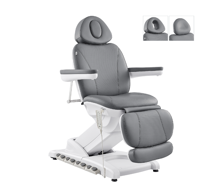 DIR Apollo II Electric Beauty Bed with Thermo Heat, adjustable with armrests and remote shown.