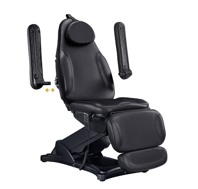 Bellucci Electrical Facial Bed DIR by DIR with adjustable, padded sections and movable armrests.