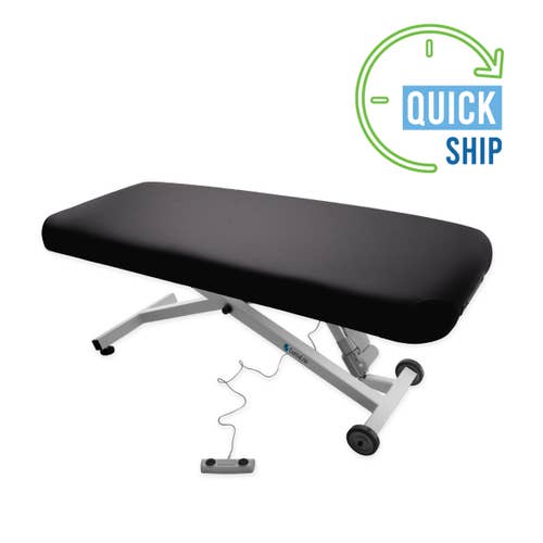 EarthLite Ellora Flat Lift Table on a white background, featuring a 'Quick Ship' icon.