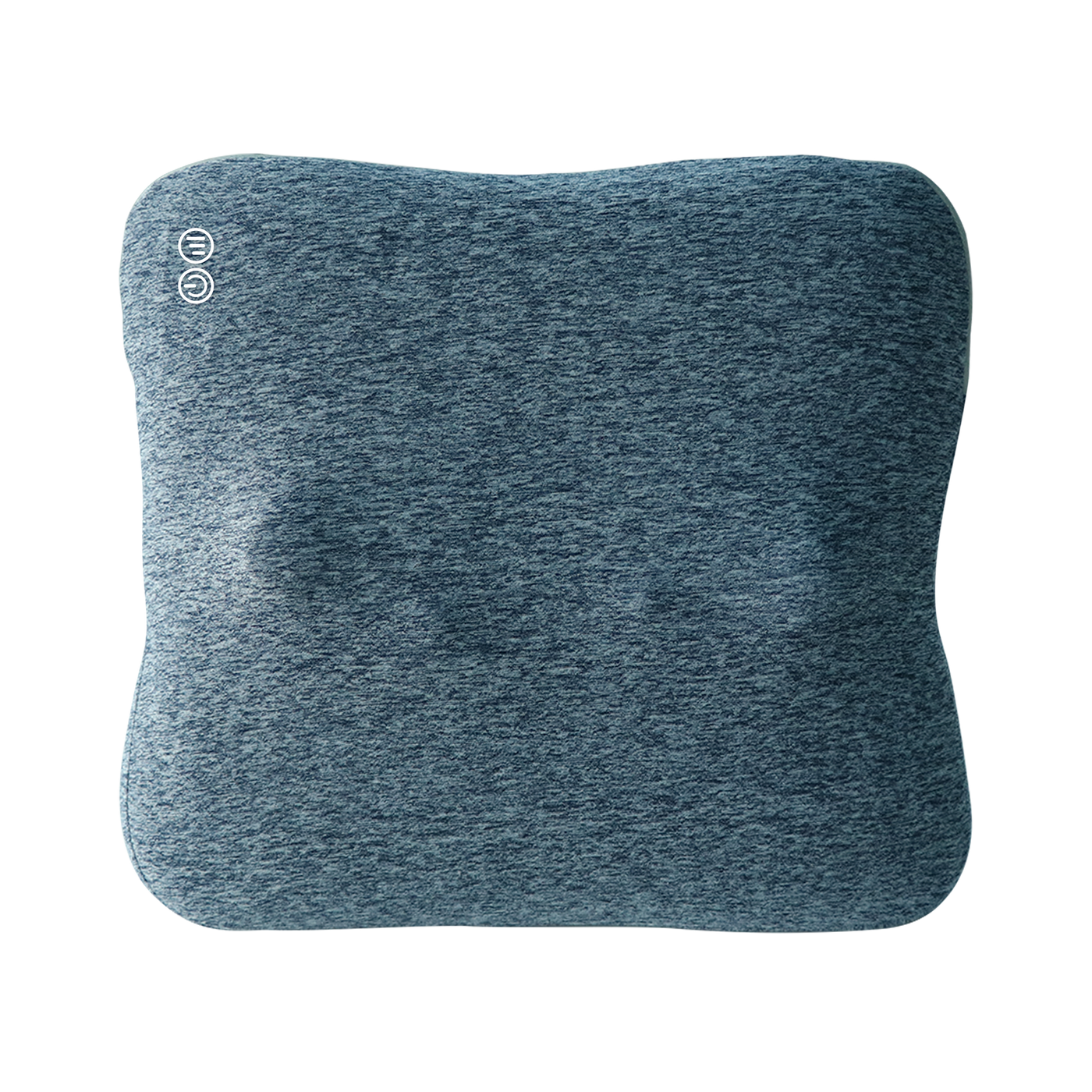 Master Massage Bravo Shiatsu 4D Kneading Deep Tissue Massage Throw Pillow Grey Blue